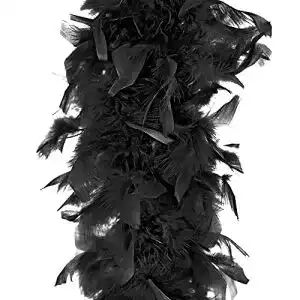 Federboa DekoHaus in Schwarz 180cm Federschal
