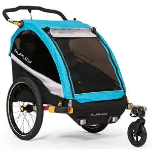 Fahrradanhänger Burley Jungen D’Lite X Aqua Kinderanhänger, blau