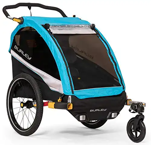Die beste Fahrradanhänger Burley Jungen D'Lite X Aqua Kinderanhänger, blau 2026 Test Bestseller Fahrradanhänger Burley Jungen D’Lite X Aqua Kinderanhänger, blau