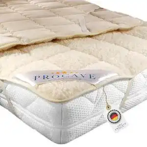 Lammfell-Bettauflage PROCAVE weiches Unterbett 200×200 cm