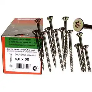 Spanplattenschrauben Dresselhaus Torx 4,0 x 50 mm, JD79, I-Stern