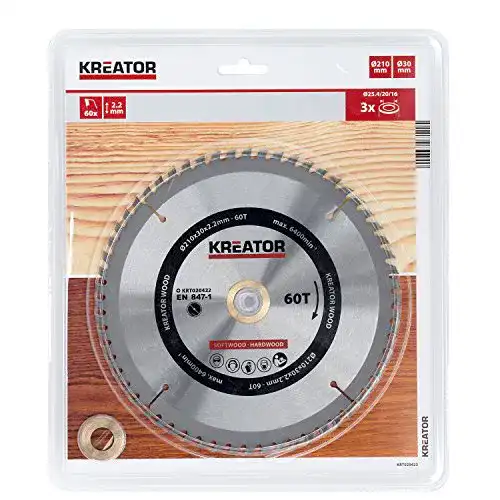 Sägeblatt (210×30) Kreator KRT020422 KRT020422-Disco 210 mm
