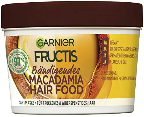 Garnier-Haarkur Garnier Haarmaske, Macadamia Hair Food, 3in1