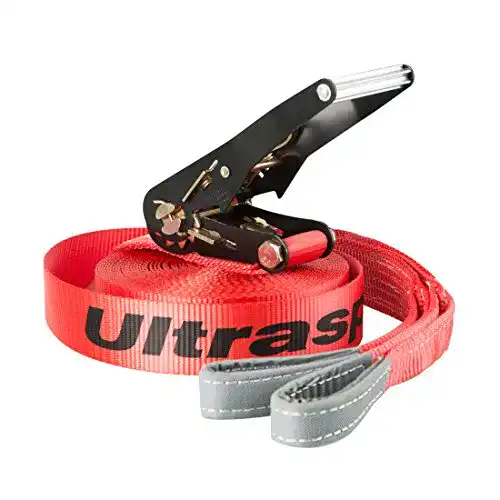 Slackline Ultrasport mit Ratsche inkl. Tragetasche, Slack Line