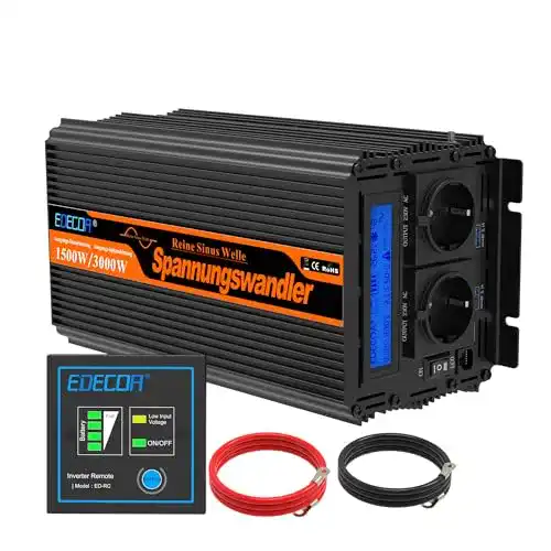 Edecoa-Spannungswandler EDECOA Spannungswandler 24v 230v