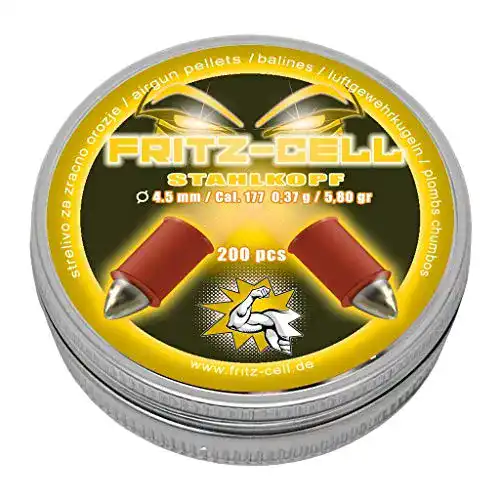 Luftgewehr-Munition WEILAX 200 Stahlkopf 4,5mm Diabolos