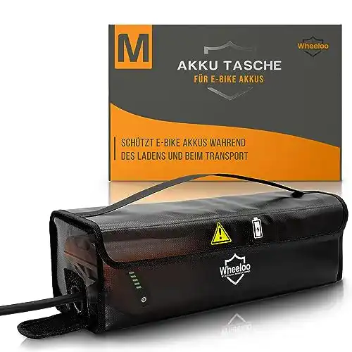 E-Bike-Akku-Tasche Wheeloo Ebike Akku Tasche bis 41 cm I sicher Laden