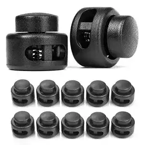 Kordelstopper Ganzoo 10er Set mit breitem Druckknopf