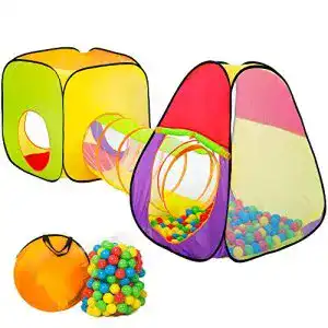 Spielzelt TecTake pop Up Kinder | Spielhaus mit Bällebad