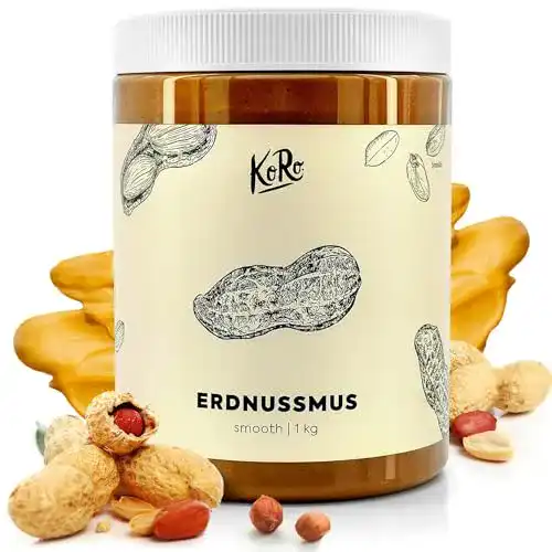 Erdnussmus KoRo, 1 kg Vorratspackung Cremige Konsistenz