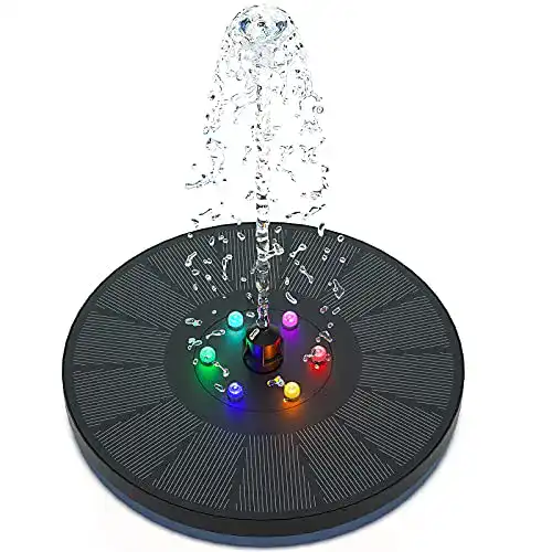 Solar-Springbrunnen Yomisee Solar Springbrunnen mit Farbe LED