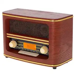 Retro-Radio Cyberlux Nostalgie Kompaktanlage, Retro Radio Holz