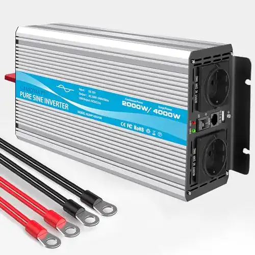 Wechselrichter 2.000 W CARRYBATT 2000W inkl. Fernsteuerung