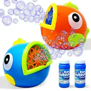 Seifenblasenmaschine Kinder JOYIN 2 Stück Fisch