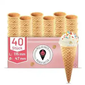 Eiswaffel Mülheimer Manufaktur Eiswaffeln Halbsüße 40 Stück