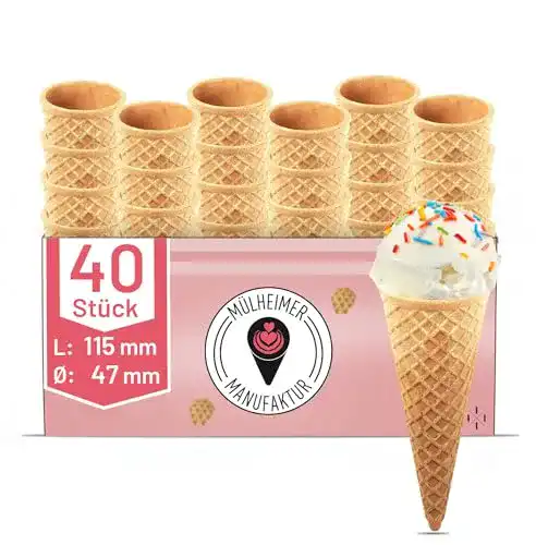 Eiswaffel Mülheimer Manufaktur Eiswaffeln Halbsüße 40 Stück