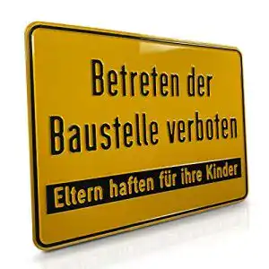 Baustellenschild Betriebsausstattung24 ® Hinweisschild