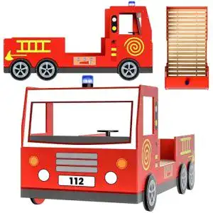 Autobett Deuba Kinderbett 205×94,5×103 cm Rausfallschutz