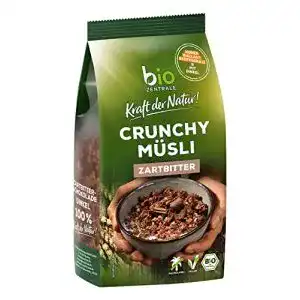 Bio-Müsli Biozentrale Müsli Crunchy Zartbitter 375g, palmölfrei