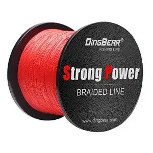 8-fach geflochtene Schnur Dingbear 109Yd/100m 40LB/0.28mm Rot Stark