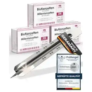 Lanzetten Kosmetex 600x Blutlanzette, sterile Einweglanzette