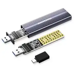 M.2-Gehäuse ANYOYO M.2 NVME SATA SSD Gehäuse, USB 3.2
