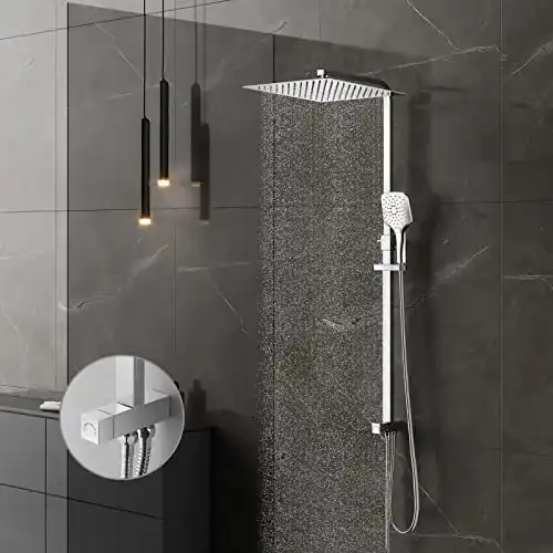 Regendusche ohne Armatur KOMIRO Duschsystem ohne Armatur