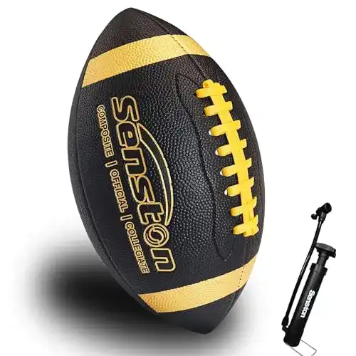Football Senston American Size 9 Unisex-Youth Strapazierfähiges Komposit-Leder Sanfte Berührung Ball