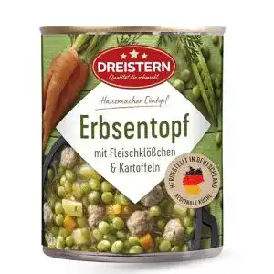 Doseneintopf DREISTERN Erbsen-Eintopf mit Fleischklößchen 800 g