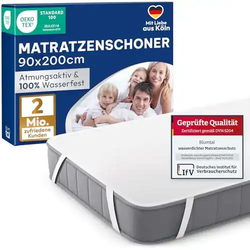 Inkontinenz-Matratzenauflage Blumtal Wasserdicht, 90 x 200