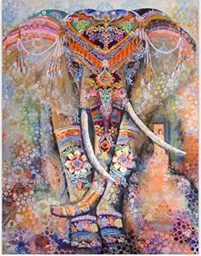 Wandteppich AZX Elefant Tapisserie Indischen Style Wandbild