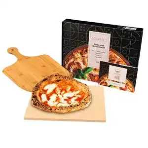 Pizzastein KLAGENA -Set für Backofen & Grill, inkl. Pizzaschaufel