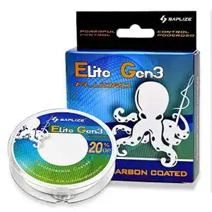 Angelschnur SAPLIZE Fluorocarbon Coated , Super Abriebfestigkeit Low Stretch Easy Casting