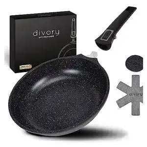 Pfanne 24 cm DIVORY Pfanne 24cm Abnehmbarer Griff