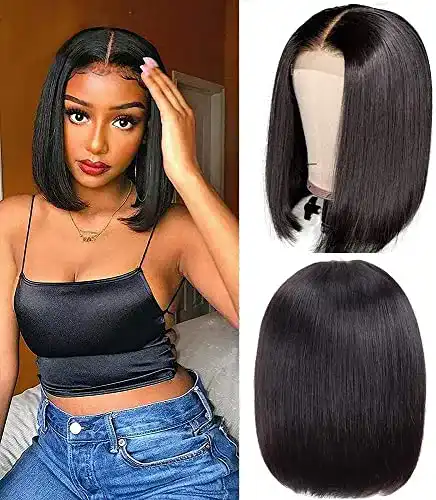 Echthaarperücken TNICE Brazilian Kinky Straight Human Hair