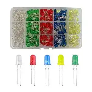Leuchtdioden YIXISI 400 Stücke 5mm LED Leuchtdiode, Rundkopf