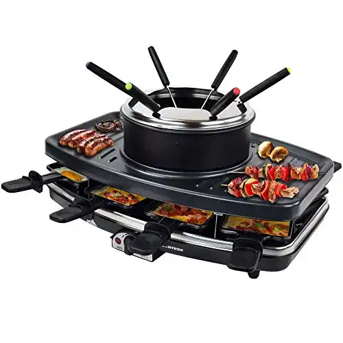 Raclette-Fondue-Set Syntrox Germany Freiburg 3 in 1, 8 Personen