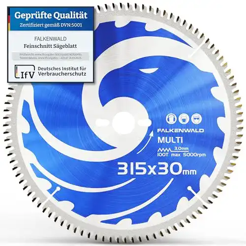 Die beste Kreissägeblatt 315x30 mm FALKENWALD ® Tischkreissägeblatt 2026 Test Bestseller Kreissägeblatt 315×30 mm FALKENWALD ® Tischkreissägeblatt
