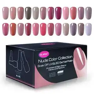 UV-Nagellack CLAVUZ Gel-Nagellack, Set mit 24 Farben