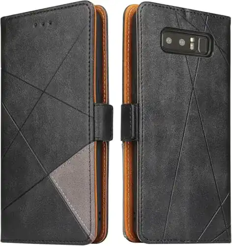 Samsung-Galaxy-Note-8-Hülle Bozon, Leder Tasche mit Ständer