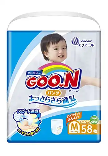 Windeln GOO.N Japanische Baby Windelhöschen Größe M, 58 St.
