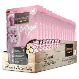 Leonardo-Nassfutter LEONARDO HOME 16x85g Geflügel + Ei