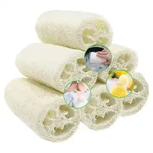 Luffa-Schwamm VDSOW 6 Stück Luffa Schwamm, Natürlich