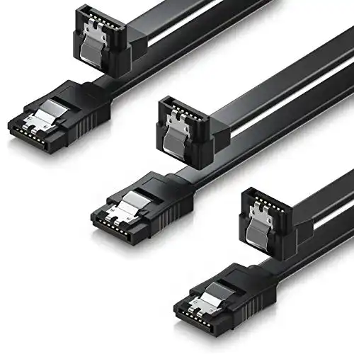 SATA-Kabel deleyCON 3x 50cm SATA III Kabel S-ATA 3 Datenkabel