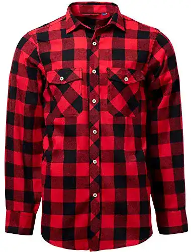 Flanellhemd J.VER Herren Hemd Kariertes Normale Passform