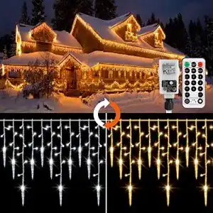 Lichterkette Eisregen (außen) GREEMPIRE 360 LED Lichtervorhang