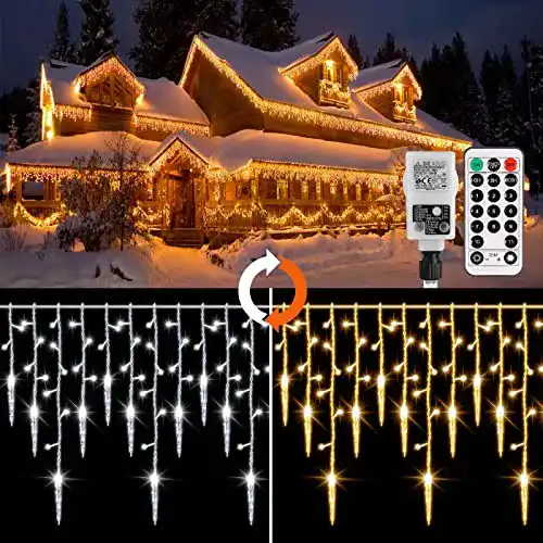 Lichterkette Eisregen (außen) GREEMPIRE 360 LED Lichtervorhang