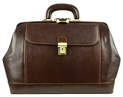 Arzttasche Time Resistance Doktortasche aus Leder mit Schloss