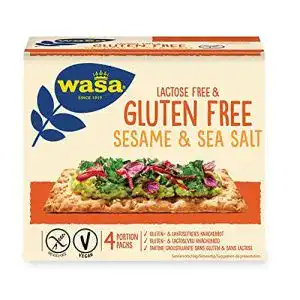 Knäckebrot Wasa Glutenfrei & Laktosefrei Sesam & Meersalz, 240g