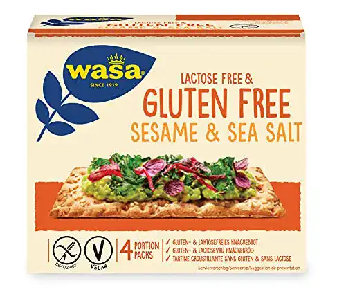 Knäckebrot Wasa Glutenfrei & Laktosefrei Sesam & Meersalz, 240g